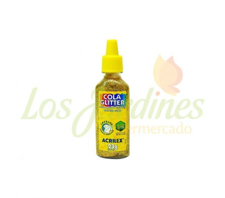 COLA GLITTER ACRILEX DORADO 23G