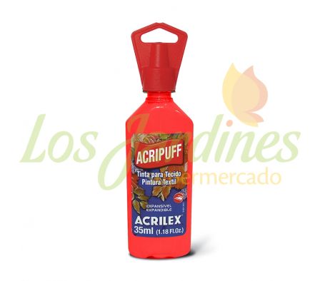 PINTURA ACRILEX ACRIPUF ROJO VIVO 35ML