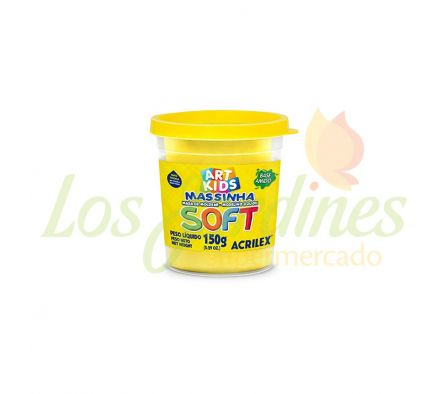 PLASTILINA ACRILEX SOFT AMARILLO 150G