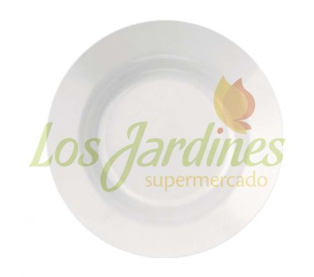 PLATO BLANCO OPALINE HONDO 23 CM REF.5843-