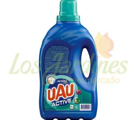JABON LIQUIDO PARA ROPA UAU AZUL 3 LT