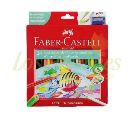LAPIZ DE COLOR FABER CASTELL ACUARELADO 24UN