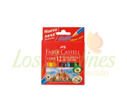 LAPICES DE COLORES FABER CASTELL CORTO 12UN