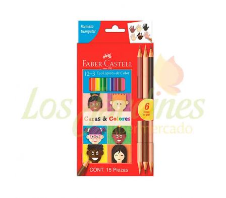 ECOLAPIZ 12 COL. + 3 CARAS Y CORES REF. 120112CC