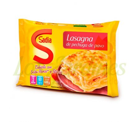 LASAGNA SADIA PECHUGA DE PAVO 2 PORCIONES 600G