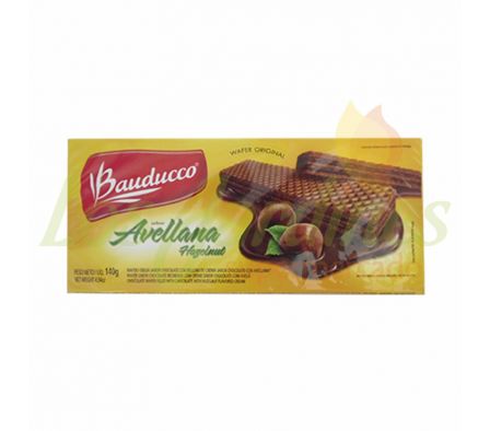 WAFFER BAUDUCCO CHOCOLATE C/AVELLANA 140 GRS