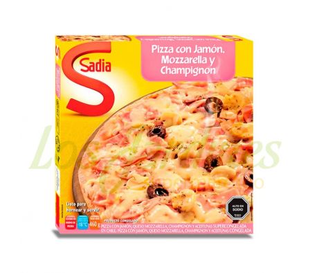 PIZZA SADIA C/JAMON,MOZZARELLA Y CHAMPIGNON 460G