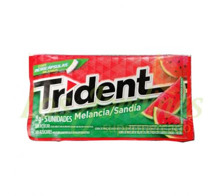 CHICLE TRIDENT SANDIA Y MELON