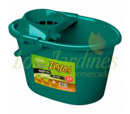 BALDE ZIGZAG C/SOPORTE PARA ESCURRIDOR