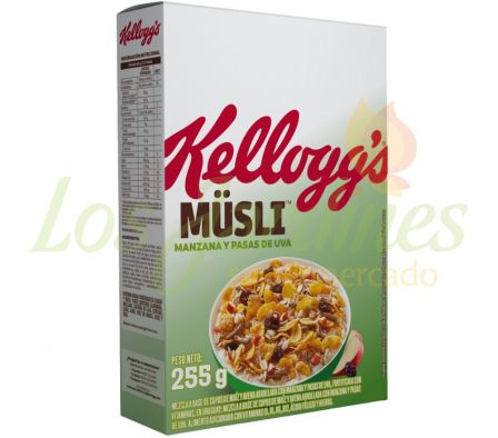 CEREAL KELLOGG¦S MUSLI MANZANA Y PASAS 255G