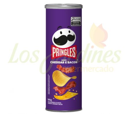 PAPAS FRITAS PRINGLES CHEDDAR & BACON 105GR