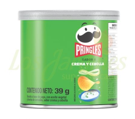 PAPAS FRITAS PRINGLES CREMA Y CEBOLLA 39G