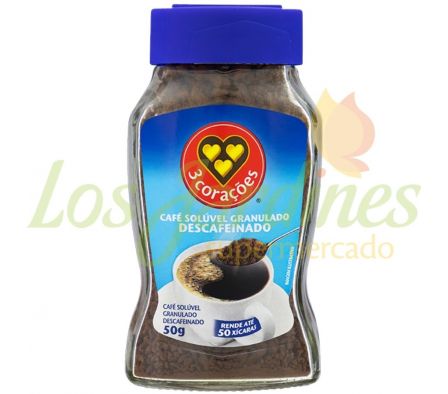 CAFE TRADICIONAL 3 CORAZONES SOL.DESCAFEINA 50 G