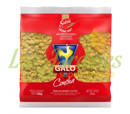 FIDEO GALO SEMOLA CONCHA 500G