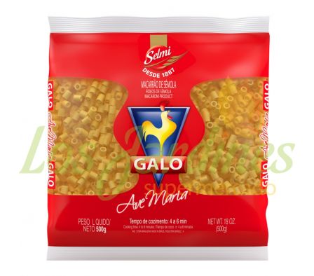 FIDEOS GALO SEMOLA AVE MARIA 500G