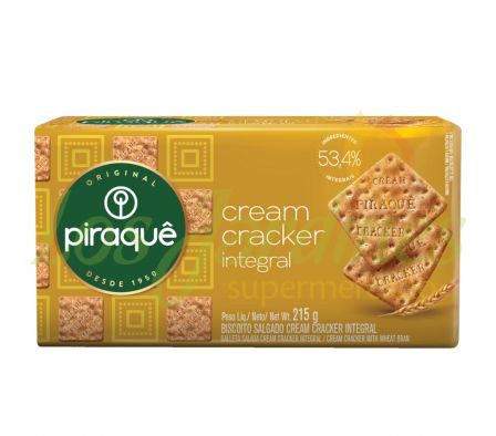 GALLETITA CRACKERS PIRAQUE INTEGRAL 125G