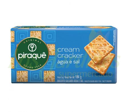 GALLETITA CRACKERS PIRAQUE AGUA Y SAL 184G