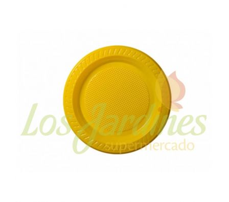 PLATO DESCARTABLE AMARILLO COPOBRAS.