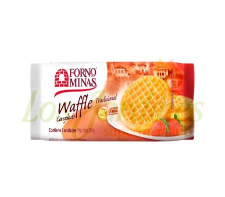 WAFFLE CONGELADO FORNO MINAS TRADICIONAL VAINILLA