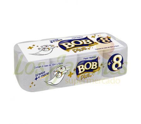 PAPEL HIGIENICO NEUTRO BOB  8 UNID.