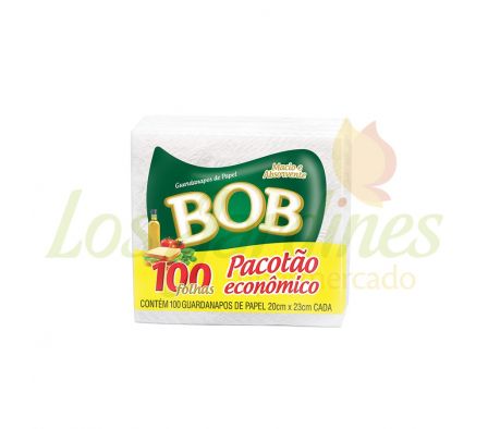 SERVILLETA DE PAPEL BOB 20X23CM 100UN