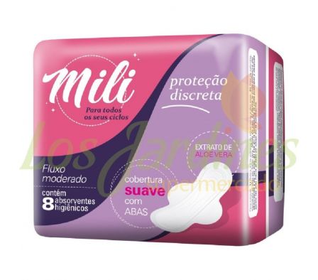 TOALLA FEM. MILI ABSORV.DIA&NOCHE SUAVE C/ALAS