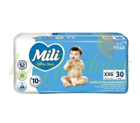 PAÑAL MILI MEGA XXG PQT 30UND.