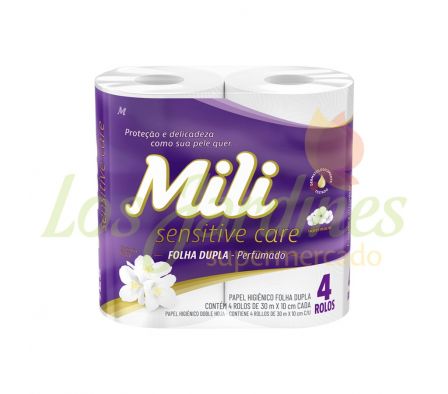 PAPEL HIGIENICO DOBLE HIG MILI 30M 4UN