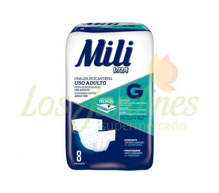PAÑAL PARA ADULTO VITAL GRANDE MILI 8UN