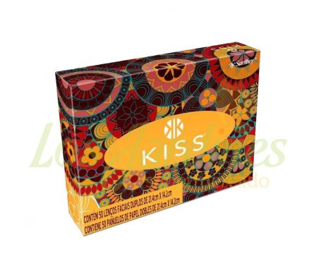 PAíUELOS DESCARTABLE FACIAL KISS 50 UNID