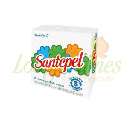 SERVILLETAS DE PAPEL SANTEPEL 33X30CM 50UN