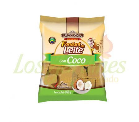 FONDANT DE LECHE CON COCO DACOLONIA 160G