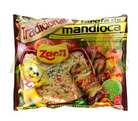 FAROFA PRONTA ZAELI MANDIOCA 250G
