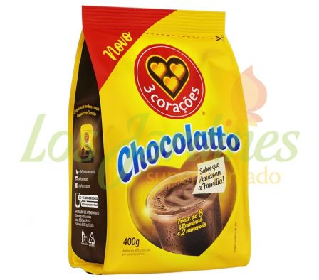 CHOCOLATE EN POLVO 3 CORAZONES REFIL 400G