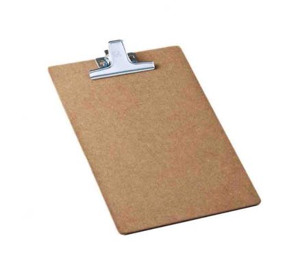 PLANCHETA DE MADERA ACRIMET CON PINZA OFICIO