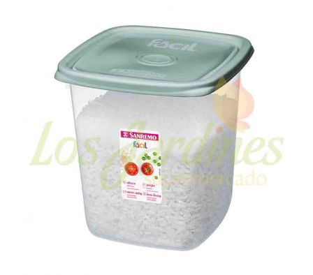 CONTENEDOR CUADRADO SANREMO 1,7 LTS REF. 147/6E.