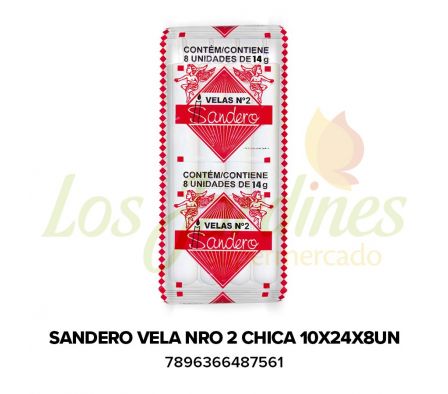 VELA SANDERINHO Nº2 CHICA 8 UNID