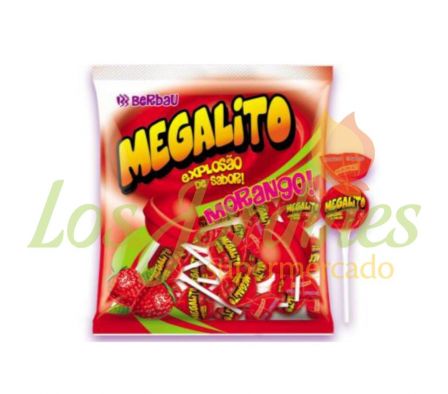 CHUPETIN BERBAU MINIMEGALITO FRUTILLA 24U