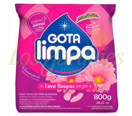 JABON EN POLVO GOTA LIMPA ARMONIA 800G