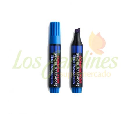 MARCADOR COMPACTOR PERMANENTE AZUL RECARGABLE