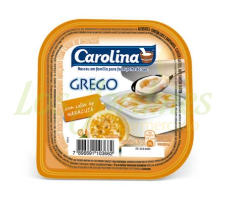 YOGURT CAROLINA GRIEGO MBURUCUYA X 90 GR