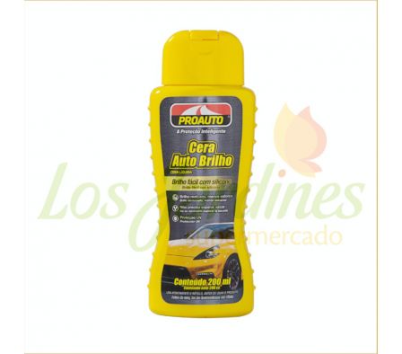 CERA LIQUIDA PROAUTO AUTO BRILLO 200ML
