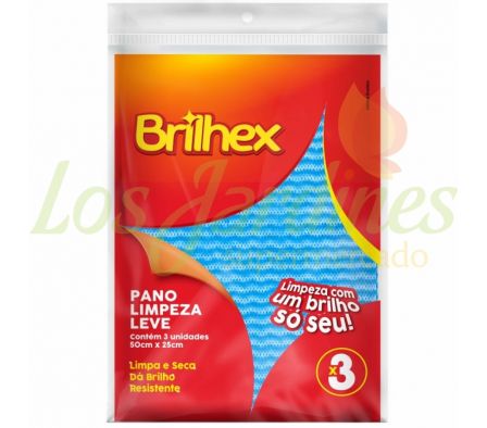 PAÑO LIMPIEZA LEVE COLORES BRILHEX 25X50