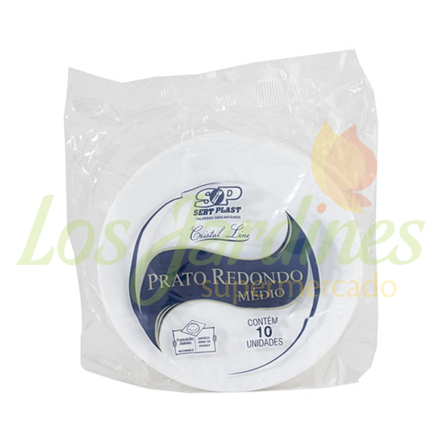 PLATO BLANCO 15X10X16 CRISTAL SERTPLAST