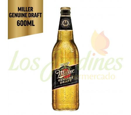 CERVEZA MILLER GENUINE DRAF BOT 600 ML