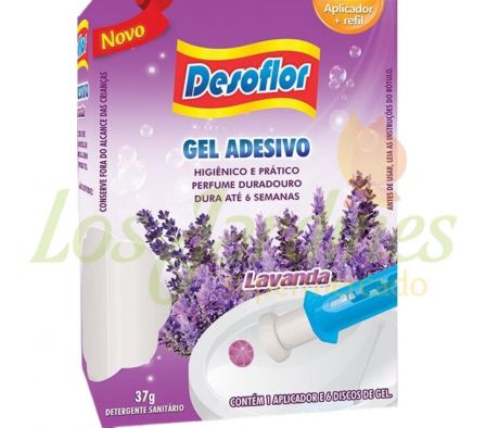 GEL ADHESIVO DESOFLOR LAVANDA C/APLICADOR 37G