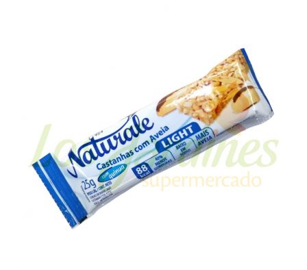 BARRA CEREAL LIGHT NATURALE CASTAÑAS Y AVENA 25G