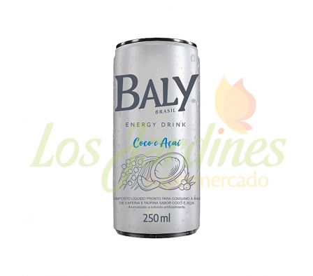 ENERGY DRINK BALY COCO Y ACAI LATA 250 ML