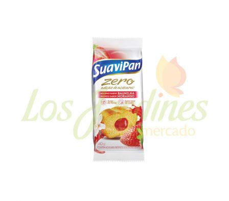 MINI BOLLO SUAVIPAN LIGHT RELLENO MORANGO 40G