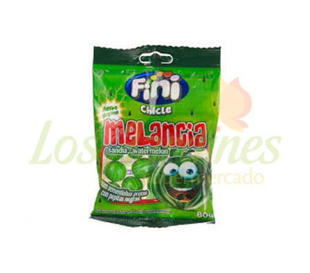 FINI CHICLES SANDIA ACIDO 80 GRS